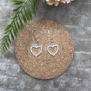 Silver Heart Earrings